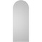 Ekena Millwork Round Top Surface Mount PVC Gable Vent w/ 2"W x 2"P Brickmould Sill Frame, 16"W x 42"H GVPRT16X4203SN - alternate 2